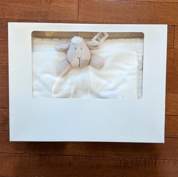 Sheep Snuggle and Cotton Blanket Gift Set - Picture 3 of 3